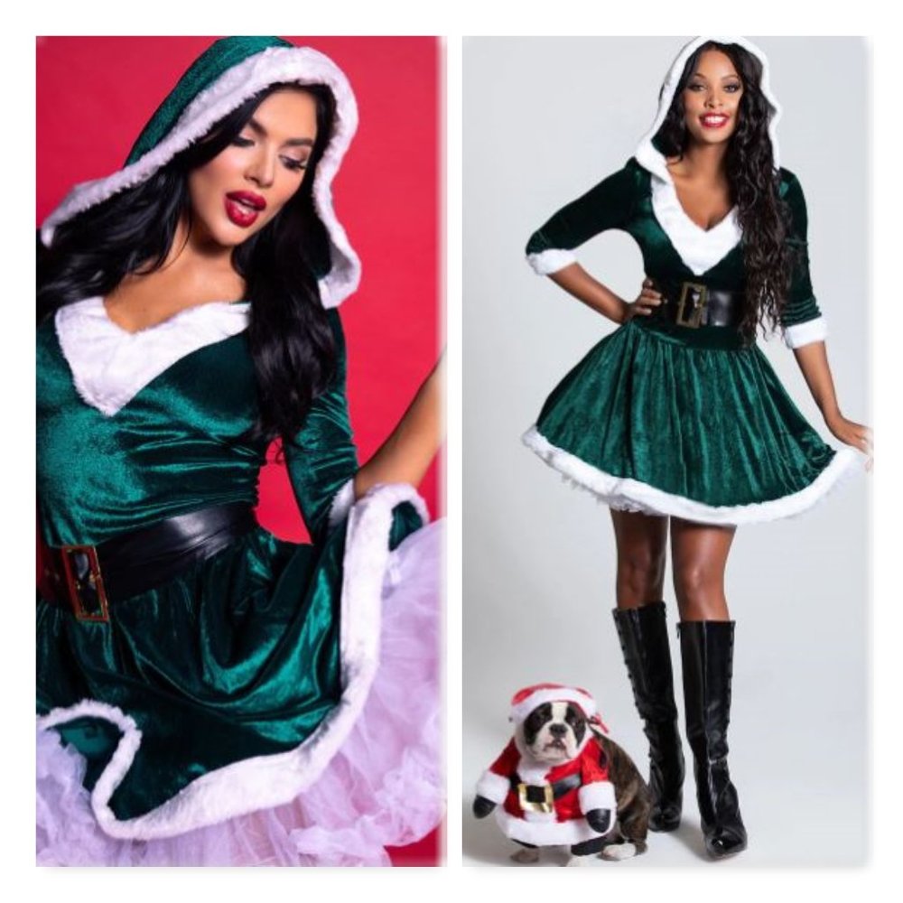 Santa Baby Velvet Holiday Dress